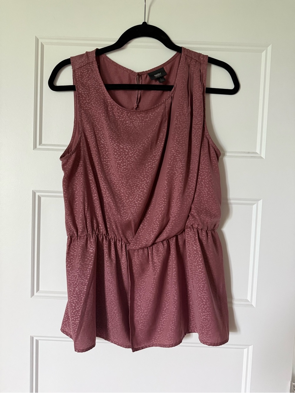 Mossimo Supply Co. Sleeveless Blouson Tank Top in Dusty Mauve